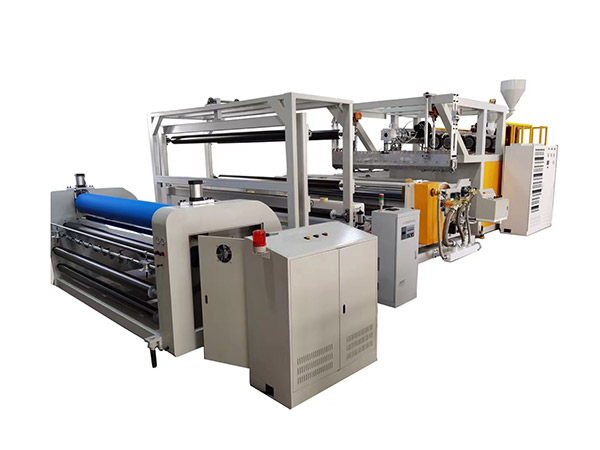 CPE cast embossing Film unit, effective film width 2300MM. Model KR-135L