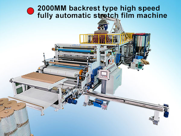 2000MM backrest type high speed fully automatic stretch film machine