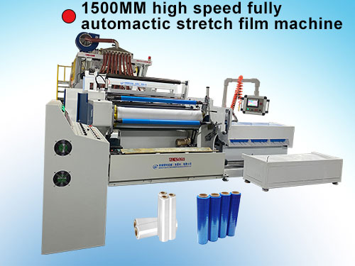1500MM high speed fully automactic  stretch film machine