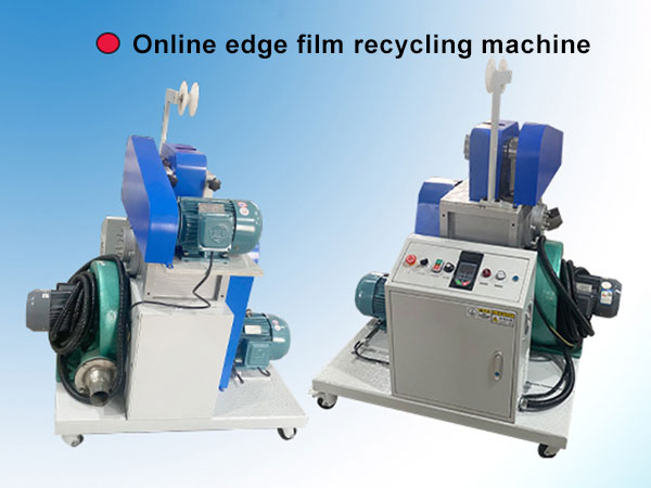 Online edge film recycling machine